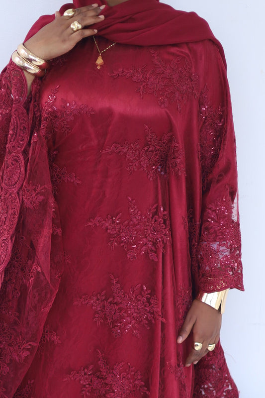 Burgundy Lace Dirac