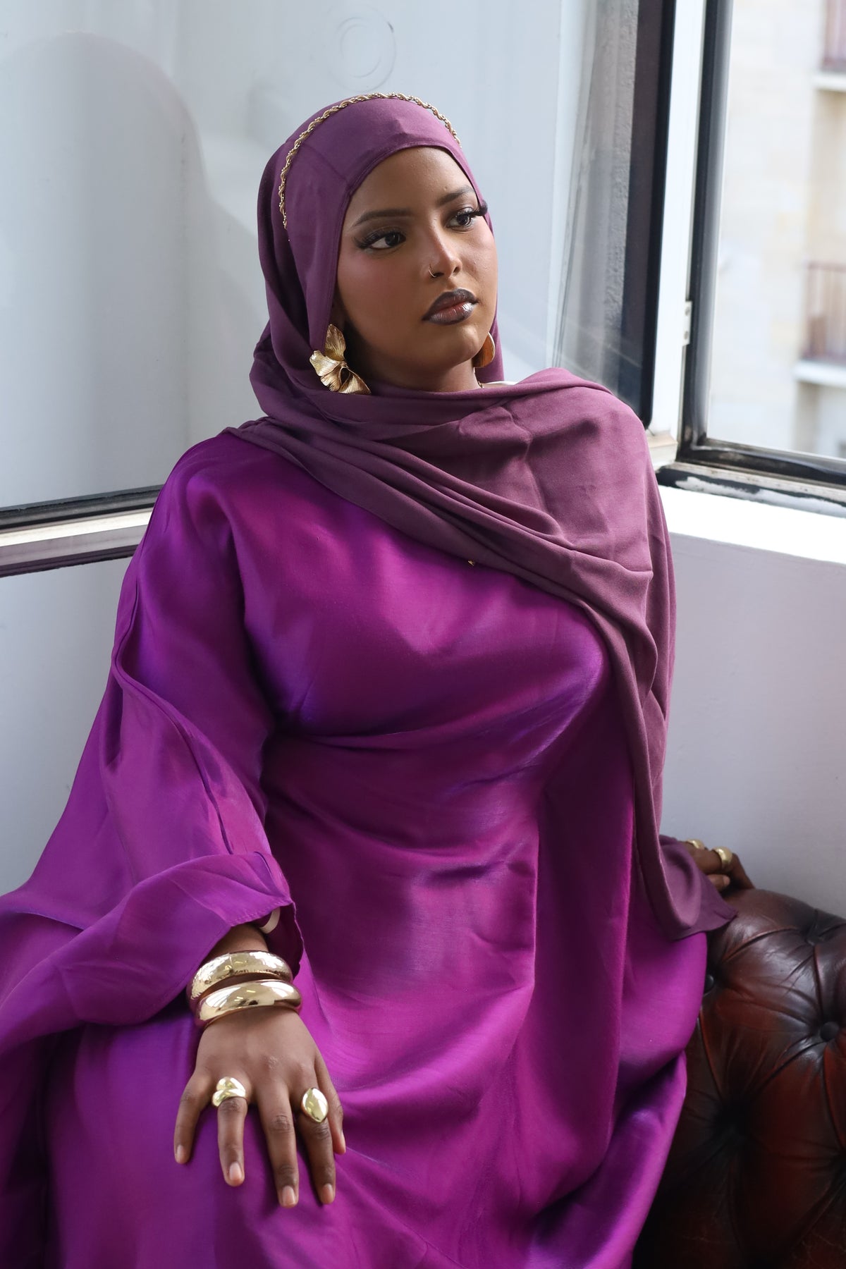 Royal Plum Abaya