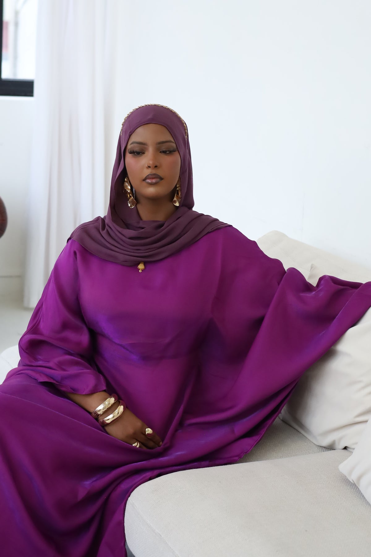 Royal Plum Abaya