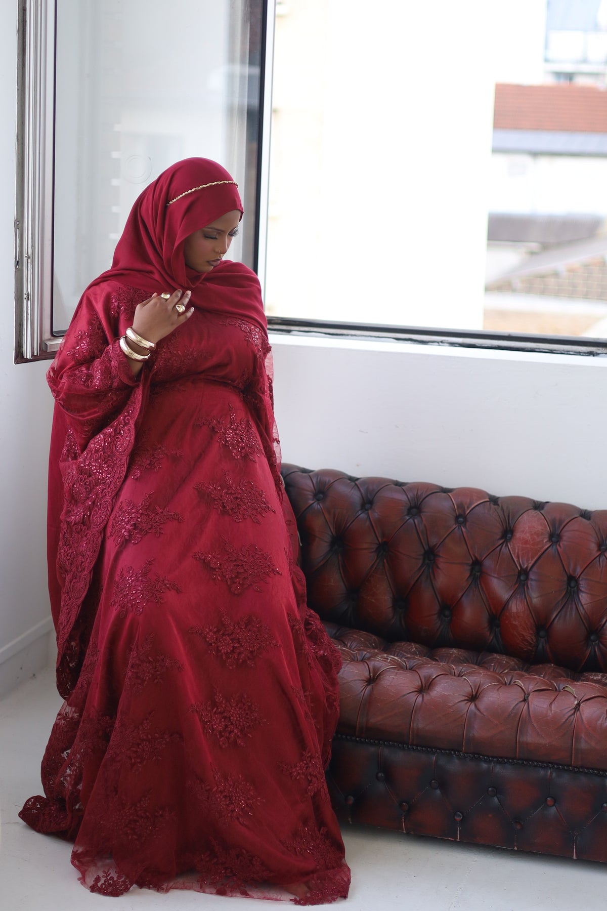Burgundy Lace Dirac