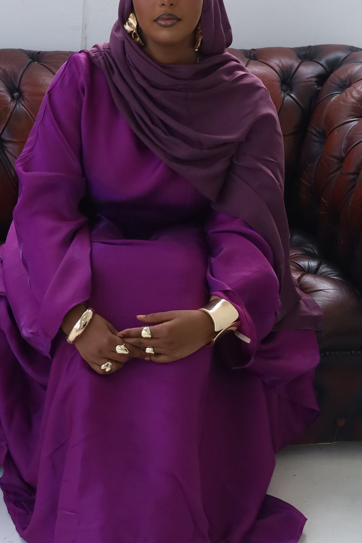Royal Plum Abaya