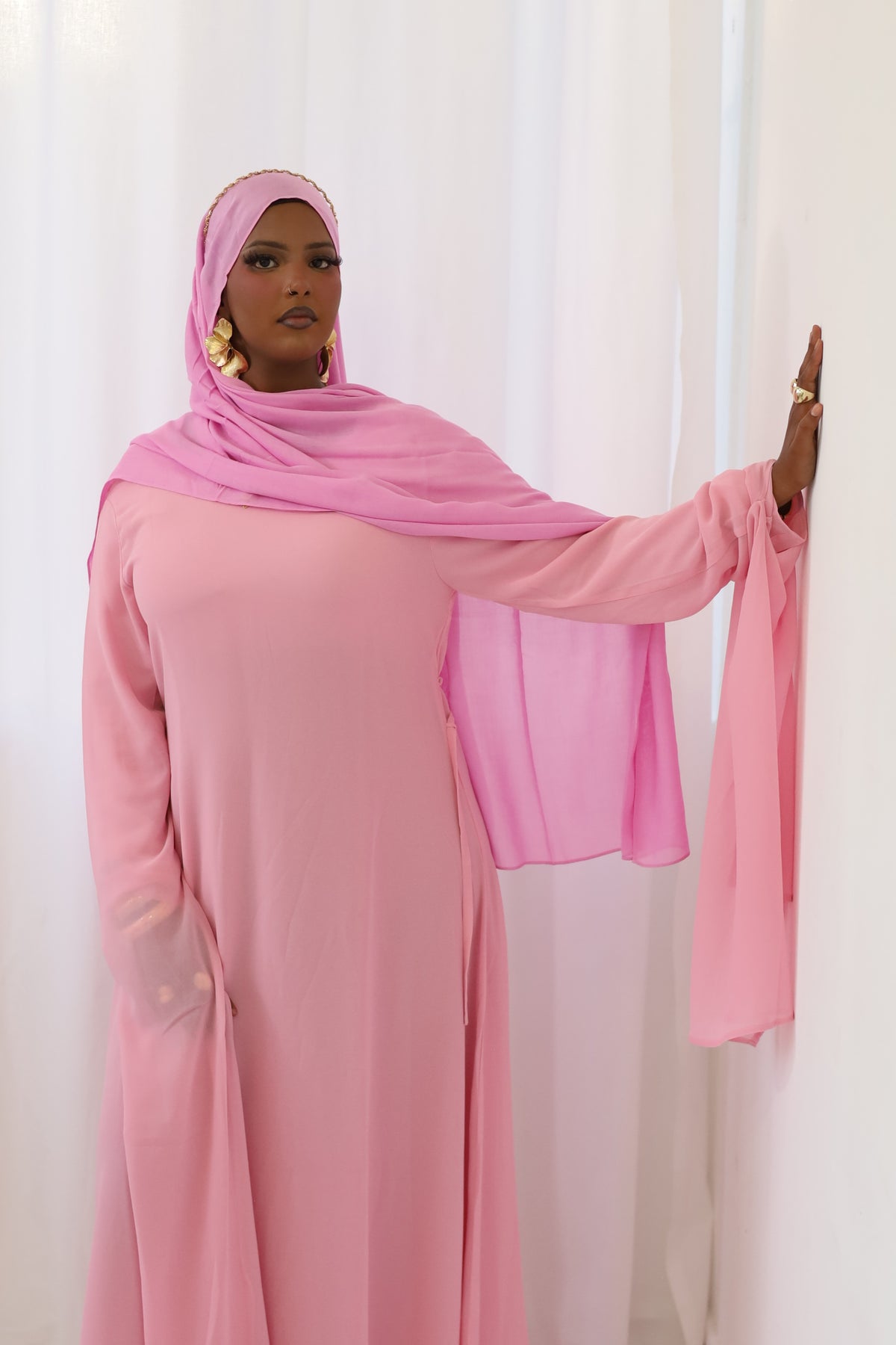 Rose Petal Chiffon dress