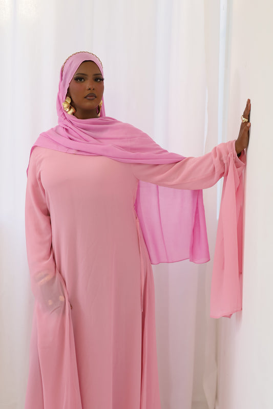 Rose Petal Chiffon dress